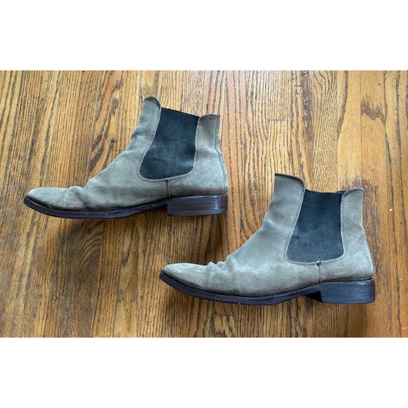 Toro Gray Suede Chelsea Pull Up Boots Shoes   Mens Size 10 main image 7